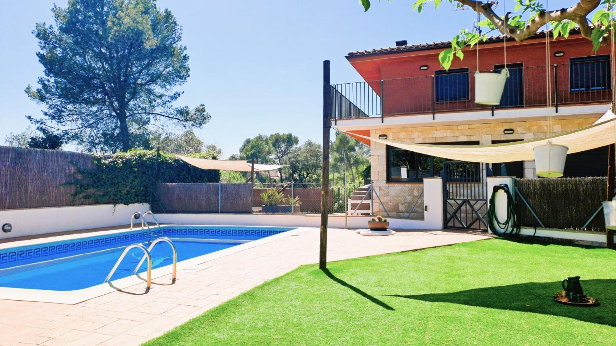 San Mateu de Bages Morera Blanca Piscina, Barbacoa, Chill-Out מראה חיצוני תמונה